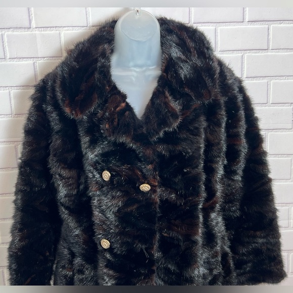 CHRISTOS A. MITSAKOS Brown Teddy Jacket with Plush Material and Vintage/size S - Picture 5 of 14